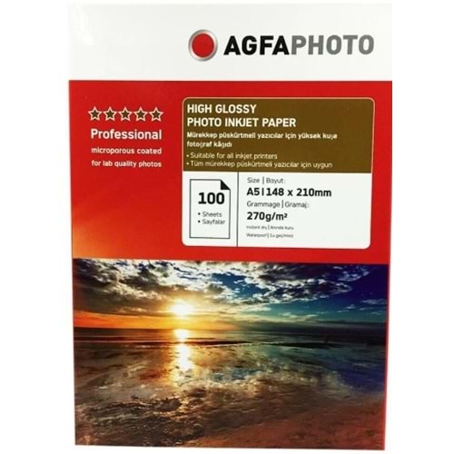 Agfa 15x21 270 Gr 100'lü High Gloss (Parlak) Fotoğraf Kağıdı