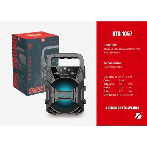 Subzero KTS-1057 Bluetooth/Usb/Sd Müzik Kutusu