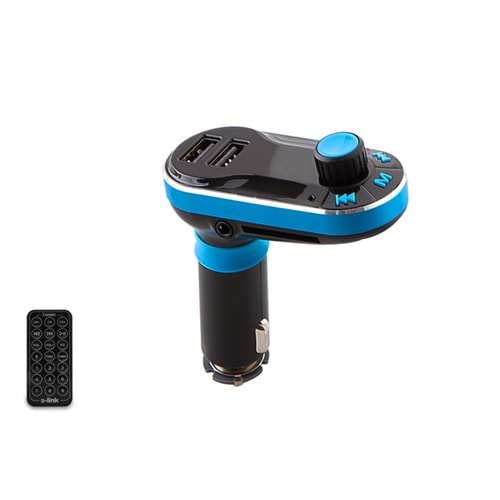 S-link SL-FM66 SD/Usb Destekli + 2.1A Usb Şarj Portlu Fm Transmitter (Bluetooth yok)