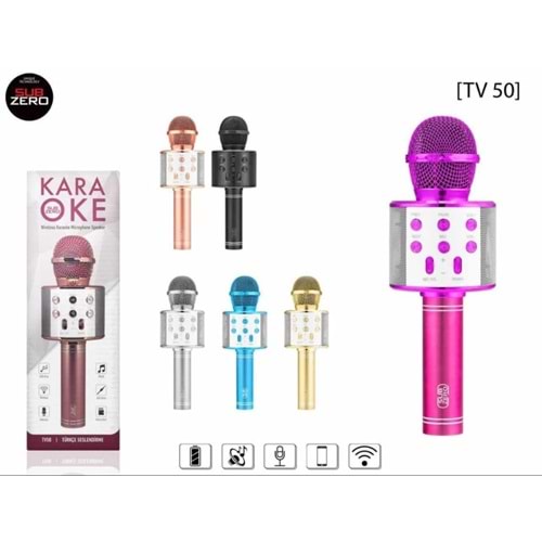 Subzero TV50 Türkçe Seslendirme Karaoke Mikrofon