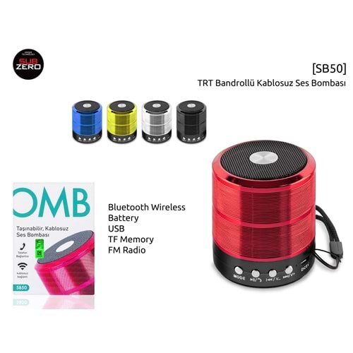 Subzero SB50 Bluetooth/Usb/Sd/ Müzik Kutusu
