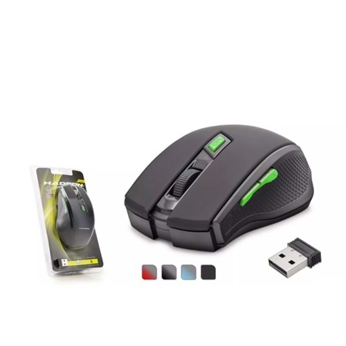 HADRON HDX3404 Dual Mode Kablosuz Mouse 2.4 GHz Bluetooth 5.2 1600 DPI Siyah