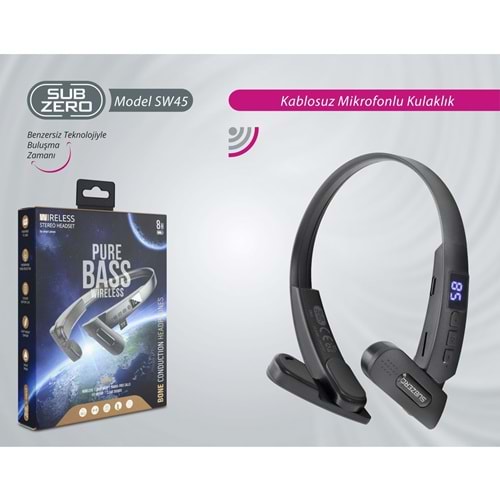Subzero SW45 Kablosuz Led Göstergeli Kulaklık
