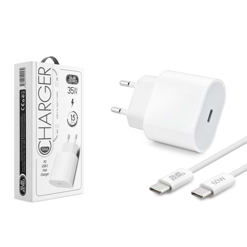 Subzero SG66 35W Pd Type-C to Type-C İphone15 Şarj Seti