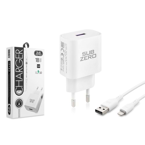 Subzero SG71 18W 3.4A Qualcomm Hızlı İphone Ev Şarj Aleti