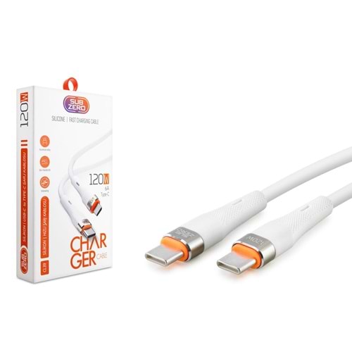 Subzero CL39 120W Pd Type-C Hızlı Şarj Data Kablosu 1mt (Saliseli)