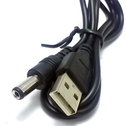 Powermaster Usb Erkek to 5.5*2.5 Uç DC 80Cm Çevirici Kablo
