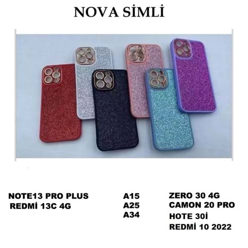 Nova Lady Simli Case Kılıf
