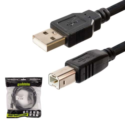 Gabble GAB-YK05 5mt Usb 2.0 Yazıcı (Pirinter) Kablosu