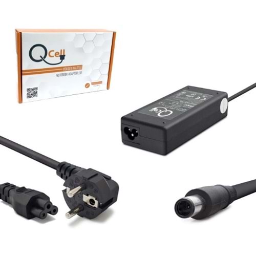 Qcell QBA-015 Notebook Adaptör 90W 19.5V 4.62A 7.4X5.0mm Dell