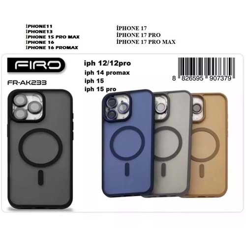 Fıro FR-AK233 Magsafe Lens Hediyeli Kılıf