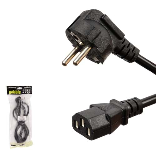 GABBLE GAB-PPK015 1.5 Mt 0.75 MM Seramik Uç Poşetli Power Kablo