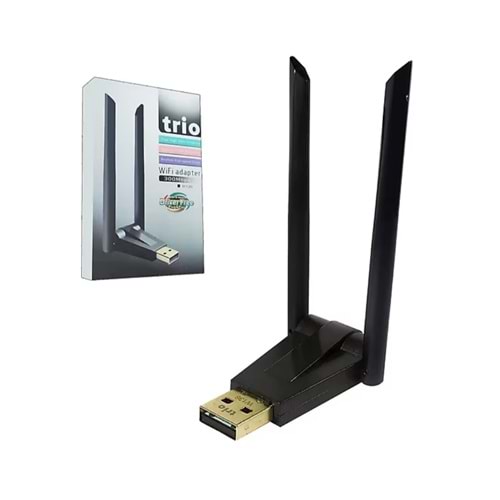 Trio W136 600 Mbps USB 2.0 Çift Antenli Wireless Adaptör