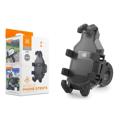 Subzero HR92 360 Derece Dönebilen Premium Motorsiklet Telefon Tutucu