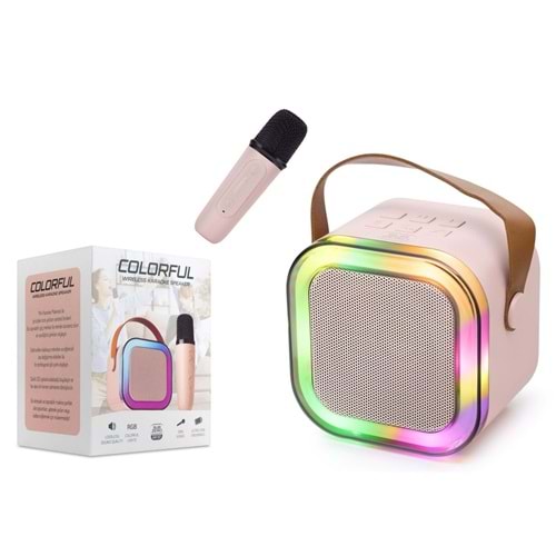 Subzero WR187 Karaoke Mikrofonlu Rgb Ledli Bluetooth Müzik Çalar