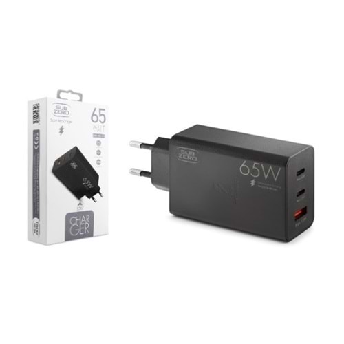 Subzero SG87 65W Usb+PD+PD Girişli Fast Şarj Başlığı