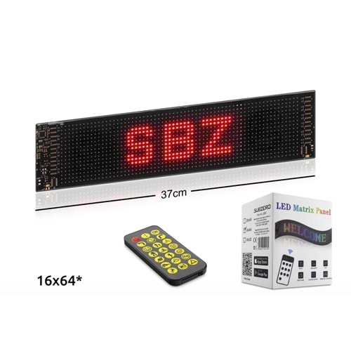 Subzero LD20 (37CM) SLed Matrix Panel Dijital Kayar Rgb Ekran Kumandalı Mobil Uygulamalı