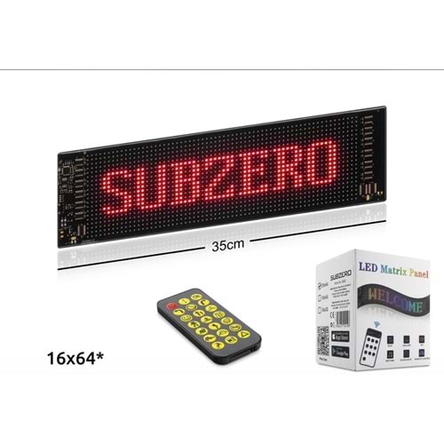 Subzero LD40 (35CM) SLed Matrix Panel Dijital Kayar Rgb Ekran Kumandalı Mobil Uygulamalı