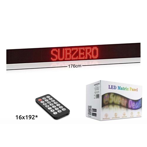 Subzero LD70 (176CM) SLed Matrix Panel Dijital Kayar Rgb Ekran Kumandalı Mobil Uygulamalı