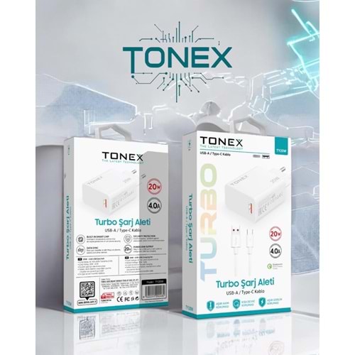 Tonex TY20W 20W 4A Type-c Hızlı Şarj Aleti