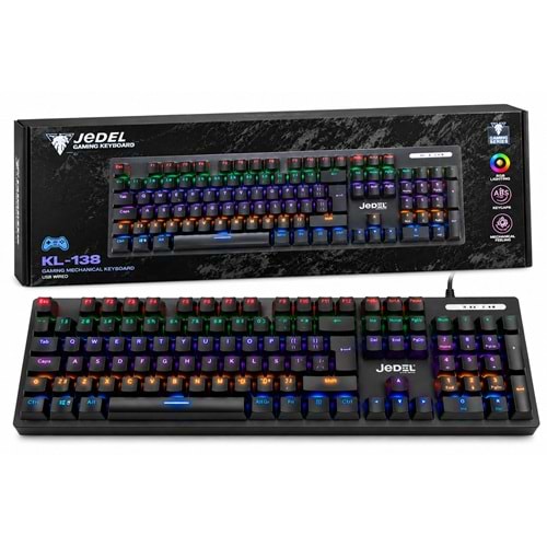 Jedel KL-138 RGB Mechanical Mekanik RGB Gaming Klavye
