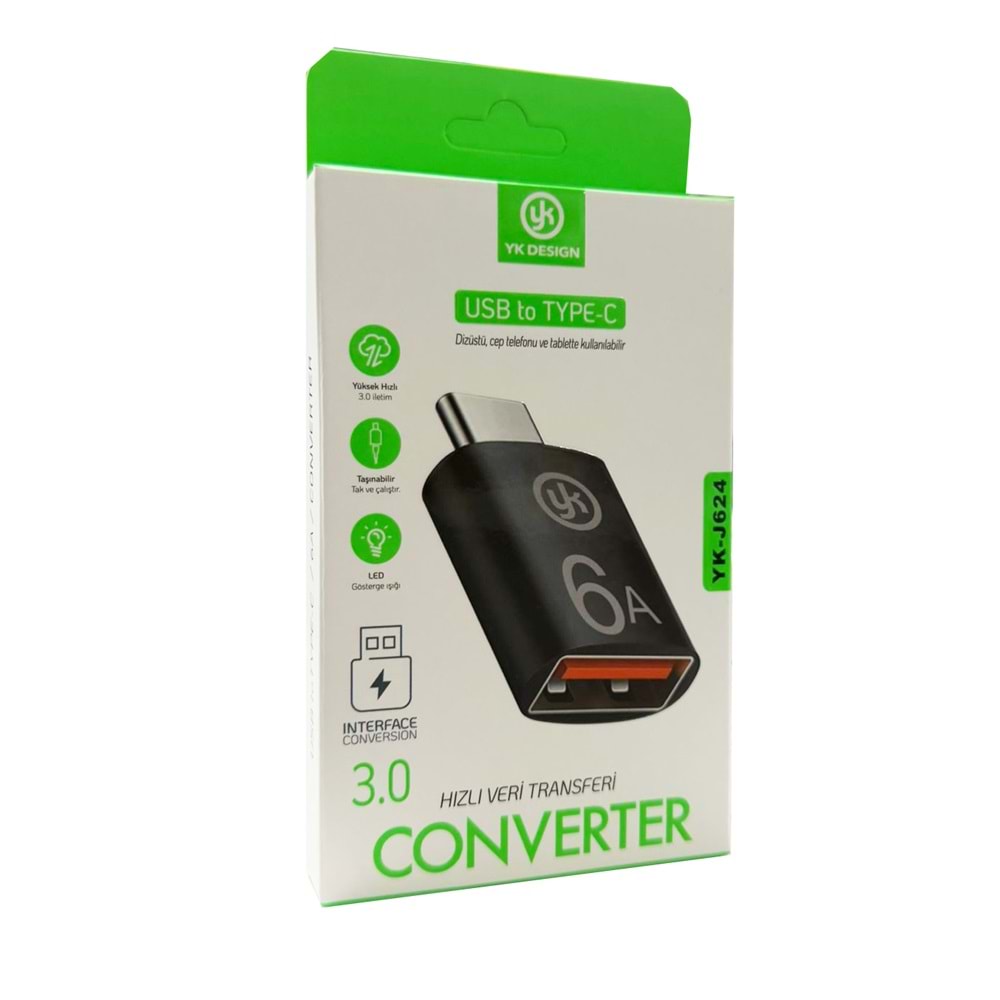 YK Desıgn YK-J624 Type-c Otg Çevirici Usb 3.0