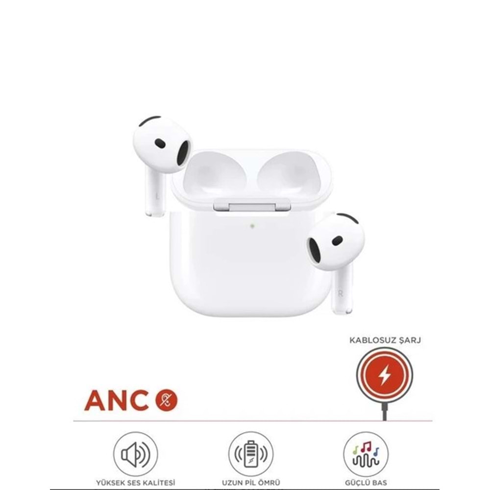 Torima G02 Anc Özellikli Airpods Bluetooth Kulaklık Beyaz