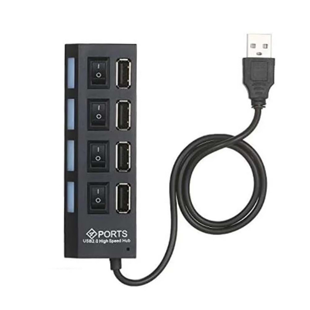 Torima Siyah YD-76 USB 2.0 4 Portlu Usb Çoklayıcı