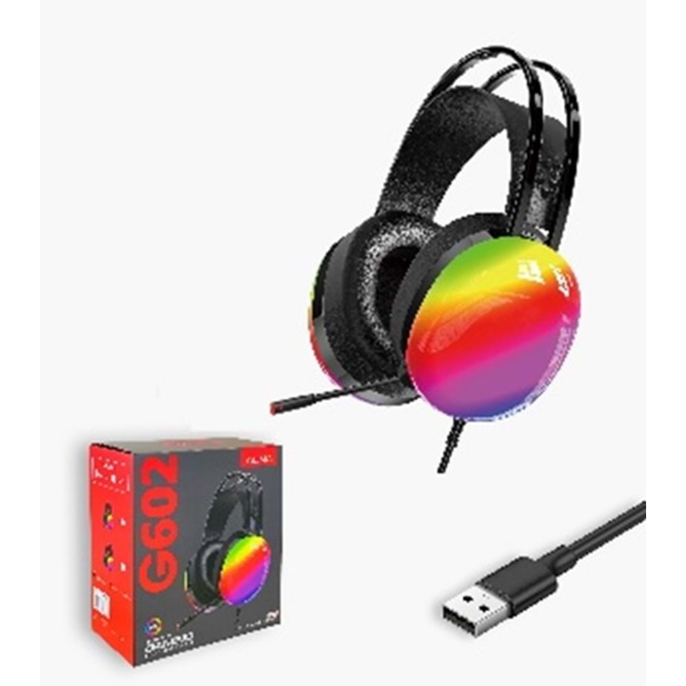 Trio G602 Profesyonel Headset Pro 7.1 Usb Girişli Rgb Gaming Oyuncu Kulaklığı