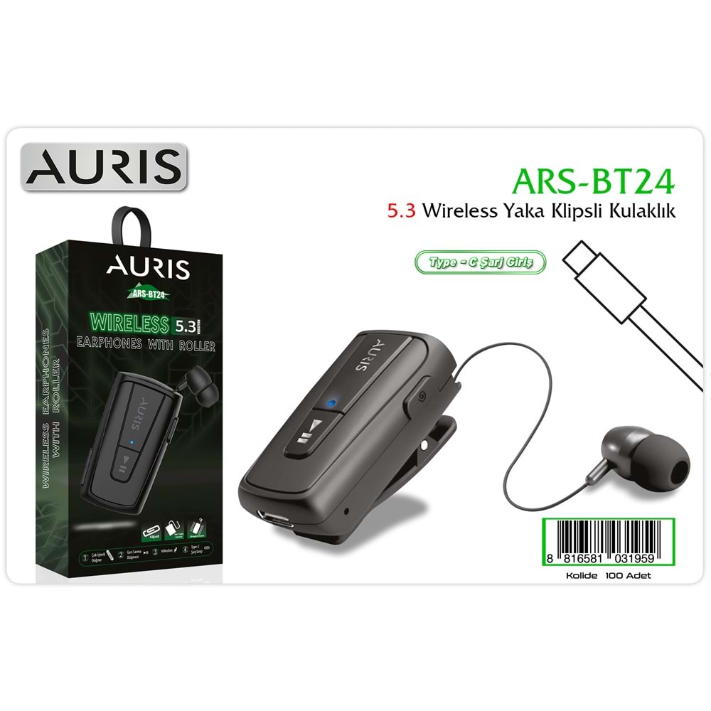 Auris BT24 Makaralı Bluetooth Kulaklık