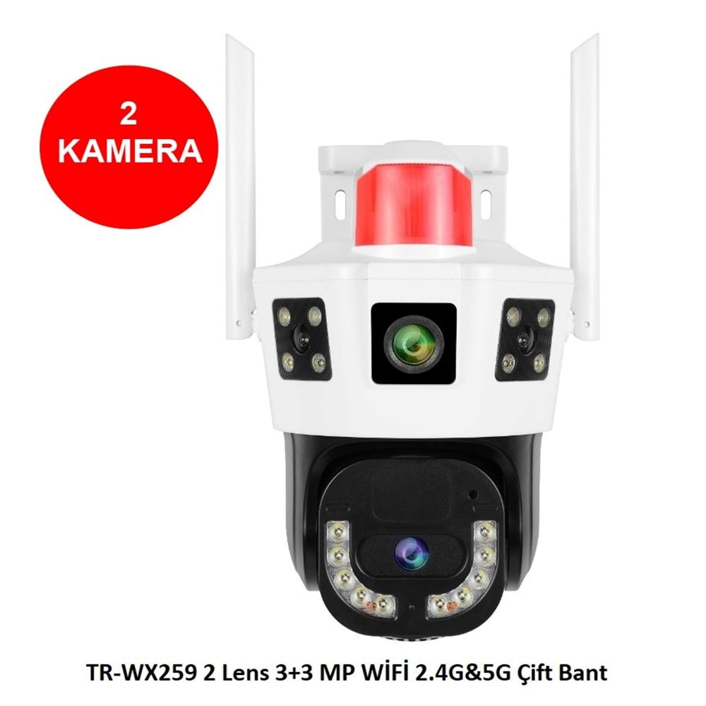 Trio TR-WX259 (2 Kameralı) 3+3 MP WİFİ 2.4G&5G Çift Bant(Veesky)