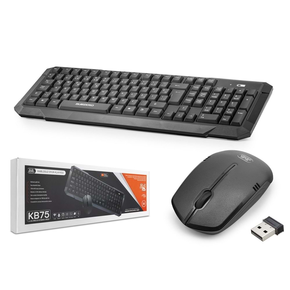Subzero KB75 Q Kablosuz Klavye Mouse Set