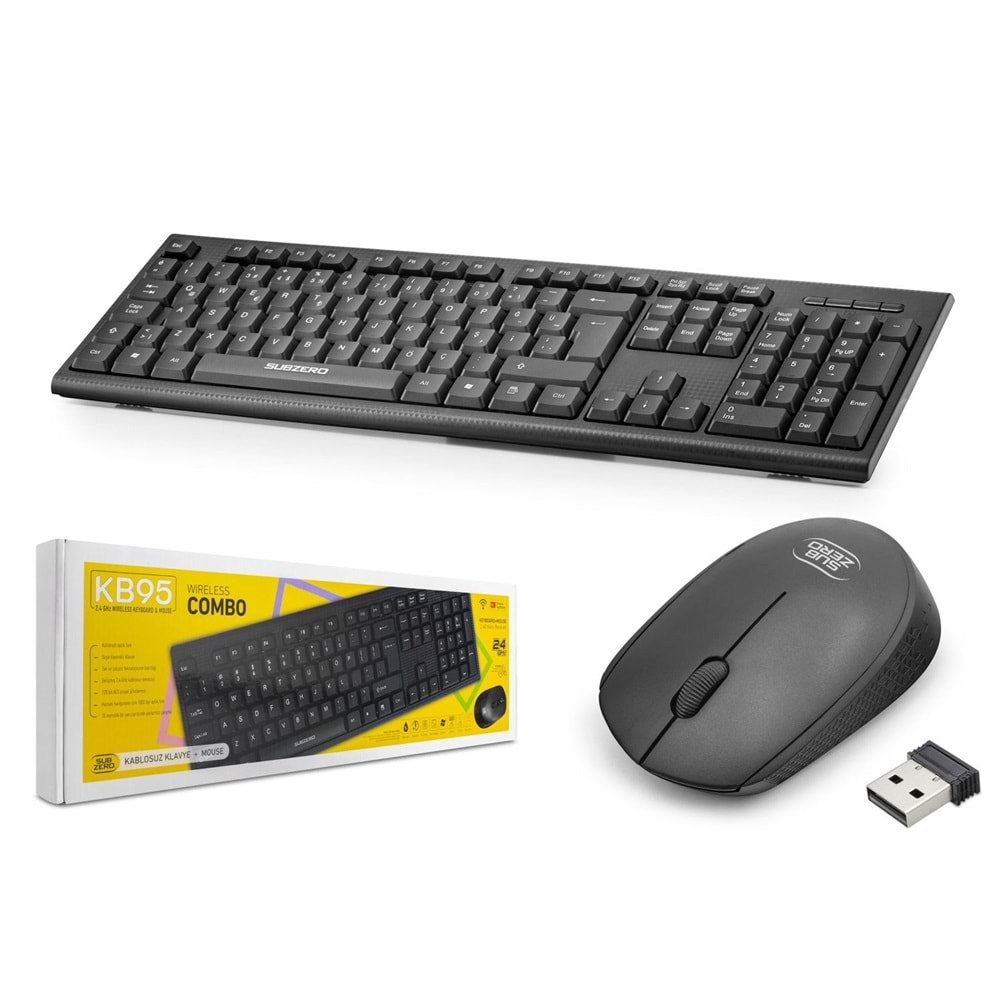 Subzero KB95 Q Kablosuz Klavye Mouse Set