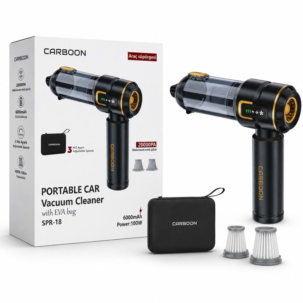 Carboon SPR-18 20.000PA Vakum Süpürge