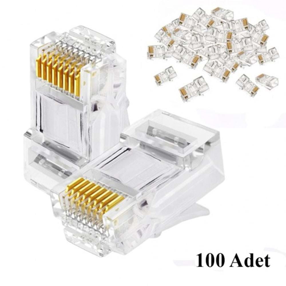 Cat5 RJ45 100'lü Konnektör