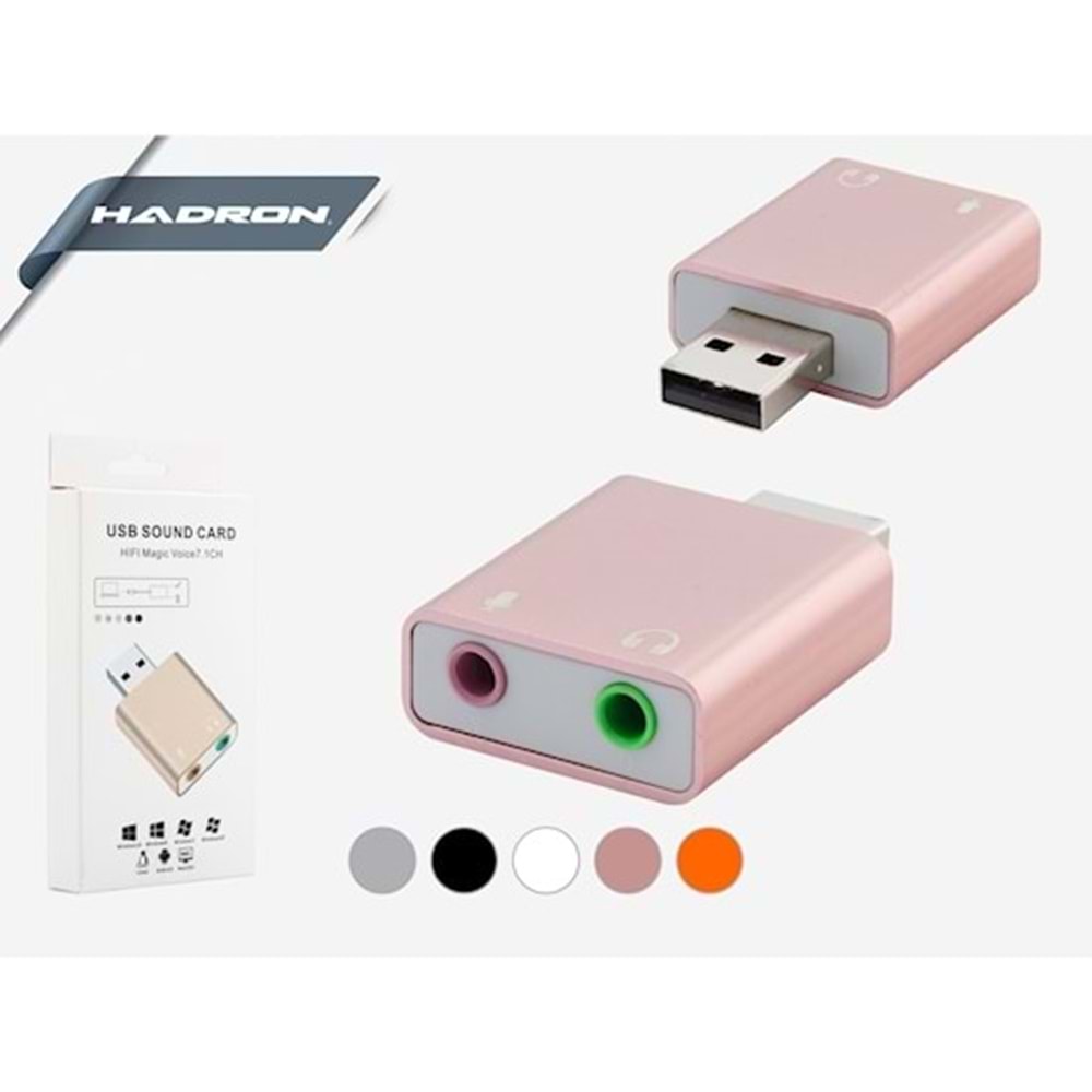 Hadron HD2218 7.1 USB To Sound Card Dönüştürücü (Kaliteli USB Ses Kartı)