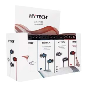 Hytech HY-XK19 Renkli Mikrofonlu Kulaklık - Kırmızı