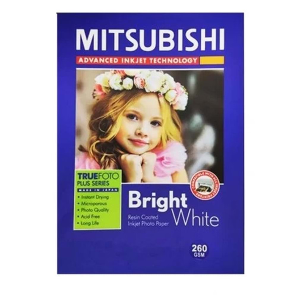 Mitsubishi 15x21 260 Gr 100'lü High Gloss (Parlak) Fotoğraf Kağıdı