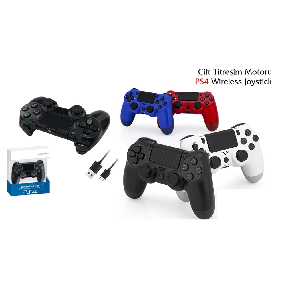 Trio TR901M (Mavi) Doubleshock 4 Kablosuz Titreşimli PS4 Oyun Kolu